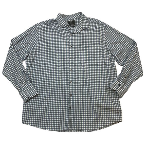 Maker & Company Shirt Mens XXL 2XL Multicolor Check Long Staple Cotton Button Up - Picture 1 of 7